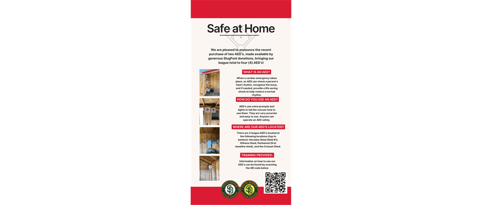 AEDs for SDLL - Thank You!