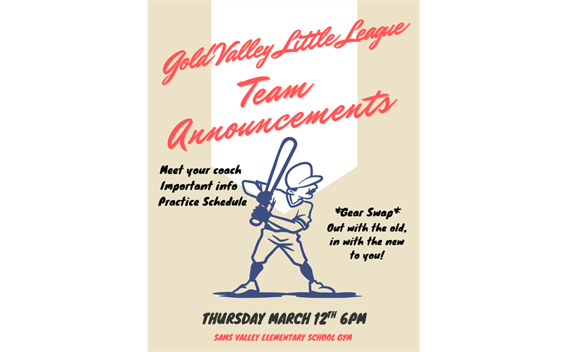 Team Announcements