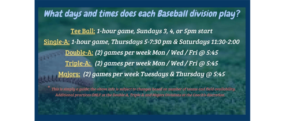 Little League Days & Times