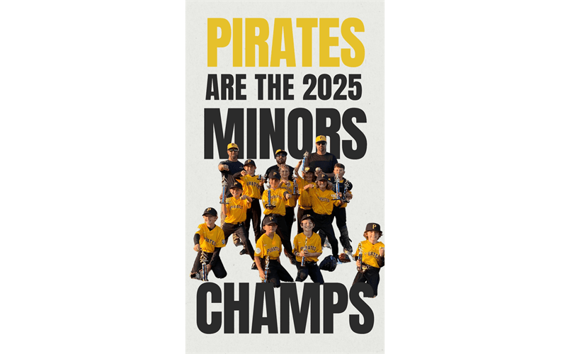 2025 Minors Division Champions - PIRATES