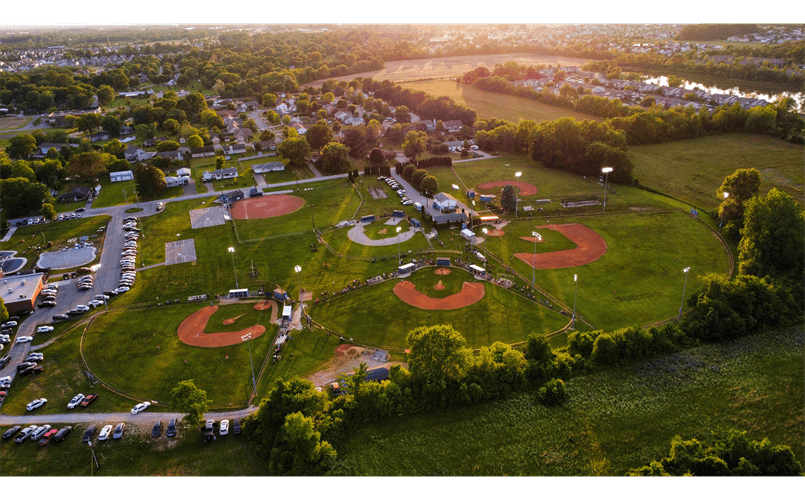 Aerial View of Fields
