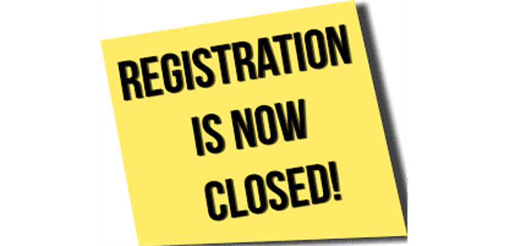 Spring Registration is Now Closed