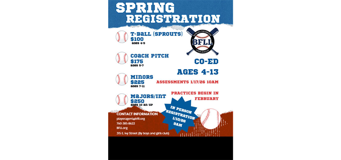 Spring 2026 Registration