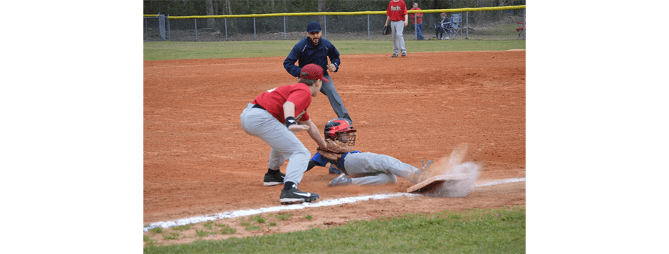 Sliding in safe!