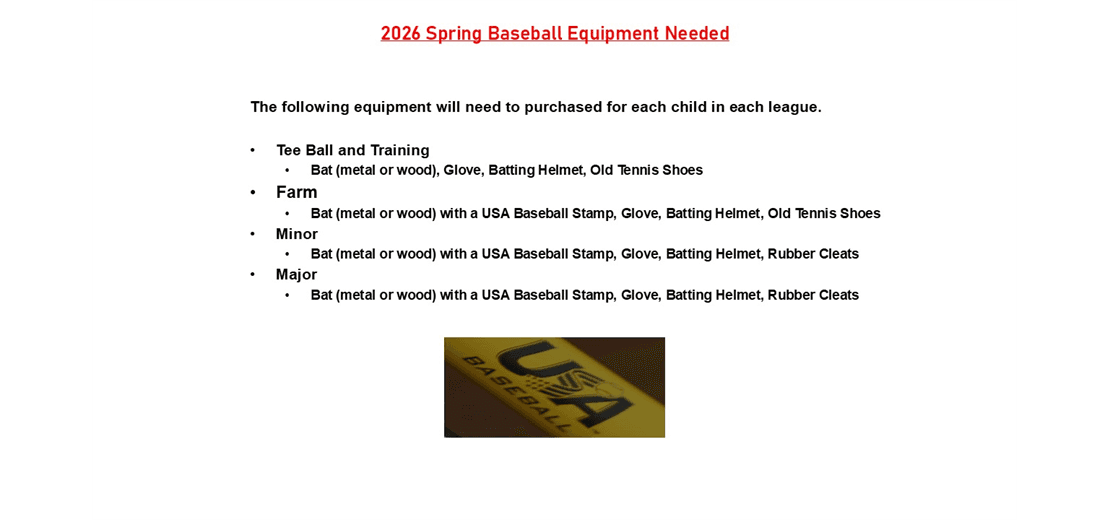 Equipment Needed