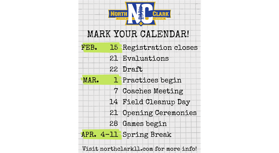 Dates to Remember