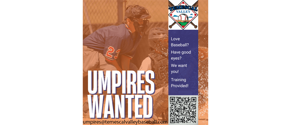 Umpires Wanted