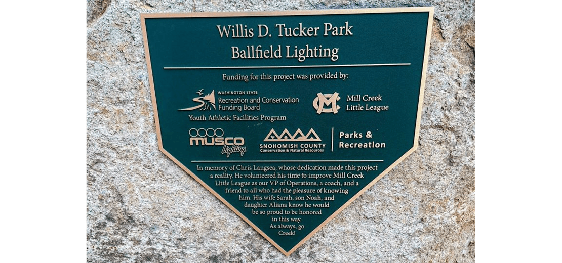 Willis Tucker Lights - Dedication Ceremony - Oct. 17