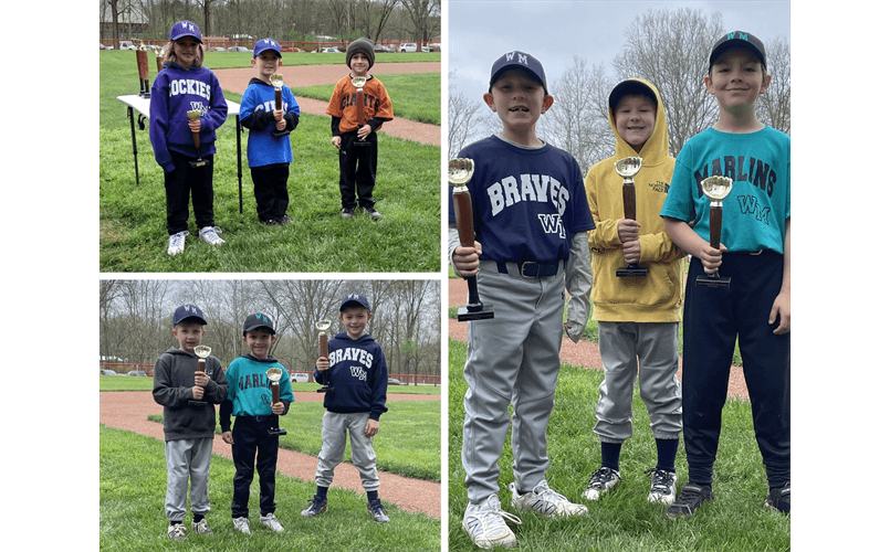 2025 Tball and Minor League Hit a Thon Winners