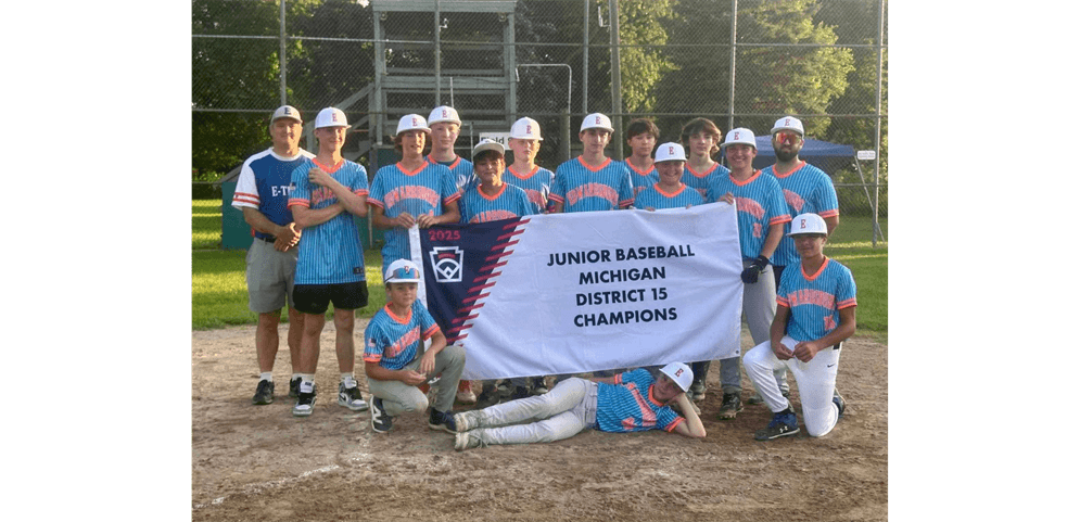 2025 Junior Baseball All Stars - District Champions/State Qualifiers