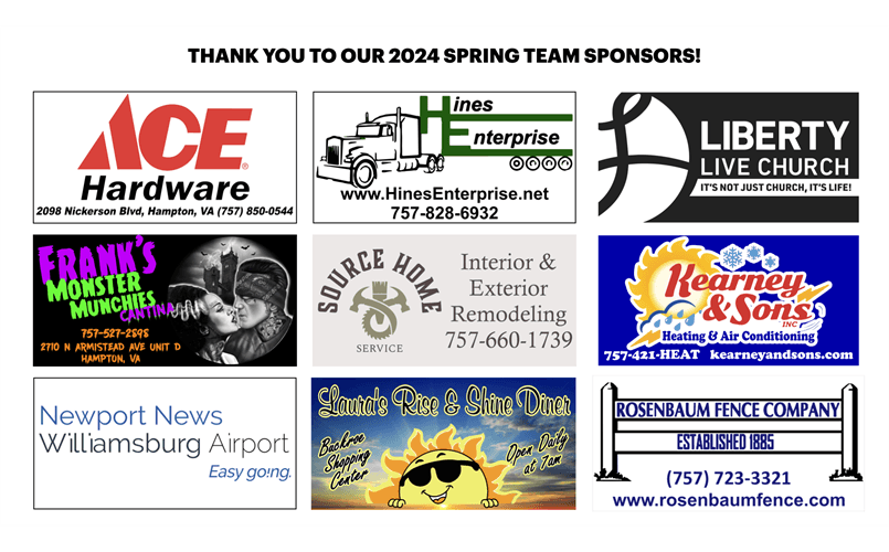 2024 TEAM TOP SPONSORS - THANK YOU!