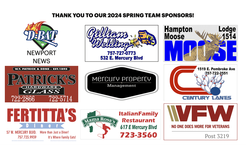 2024 TEAM TOP SPONSORS - THANK YOU!