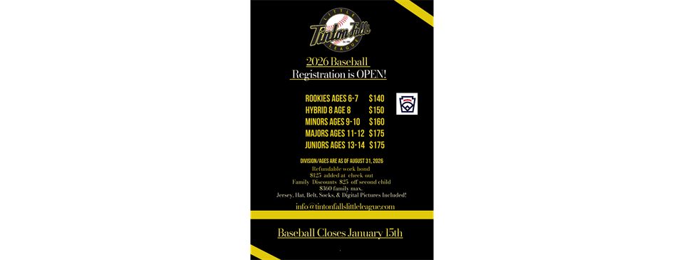 2026 Spring Registration