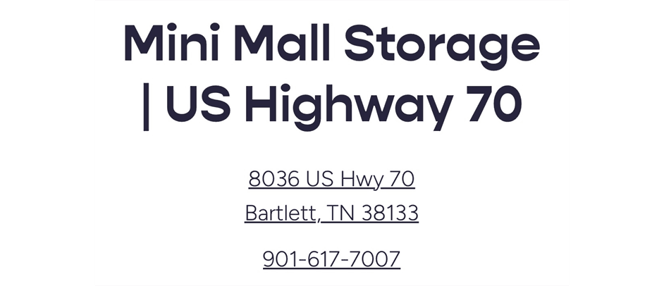 Mini Mall Storage
