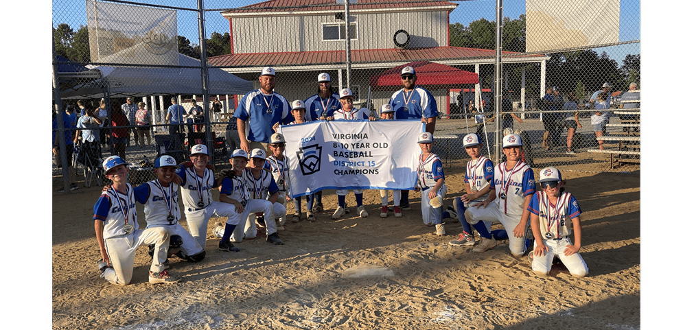 8-10 Baseball District Champs 2024
