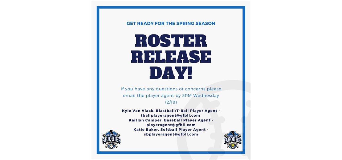 Roster Release Day!