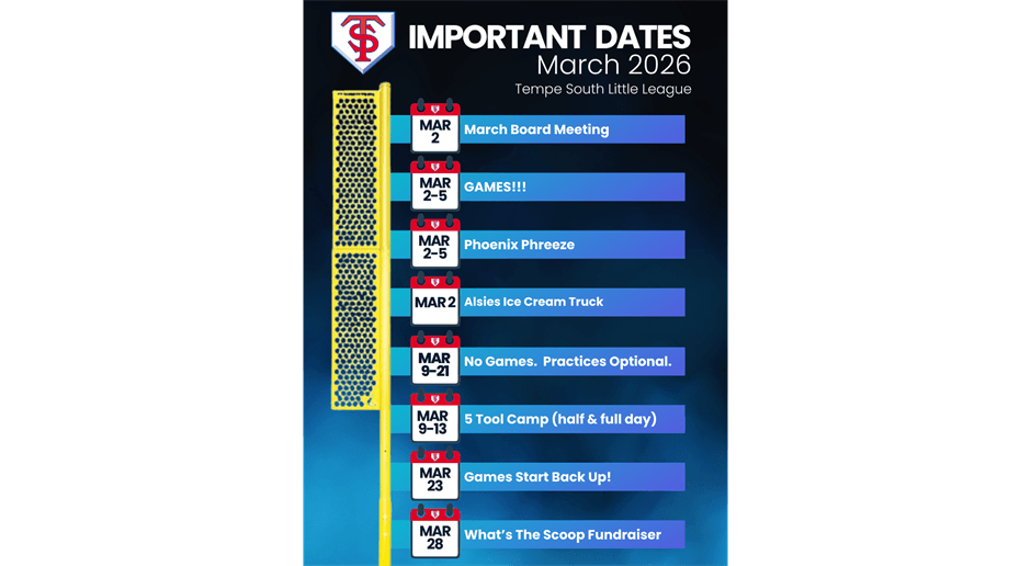 March Schedule