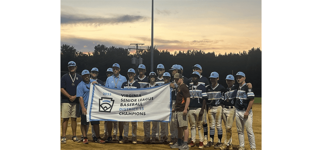 2025 Senior Baseball District 15 Champs