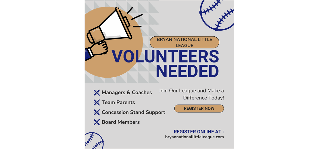 Volunteers Needed!!