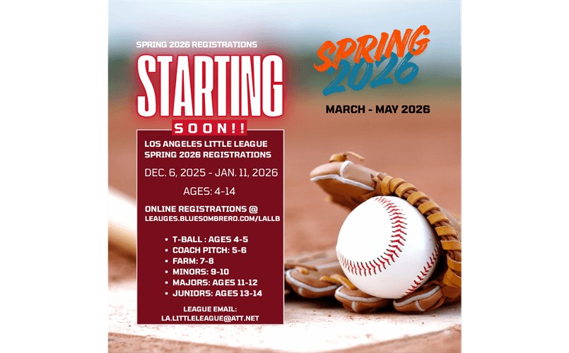 SPRING 2026 ONLINE REGISTRATIONS