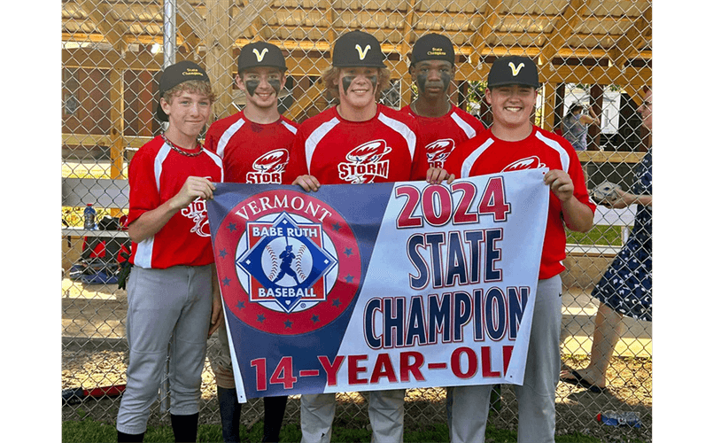 2024 14-Year-Old Babe Ruth Vermont State Champions
