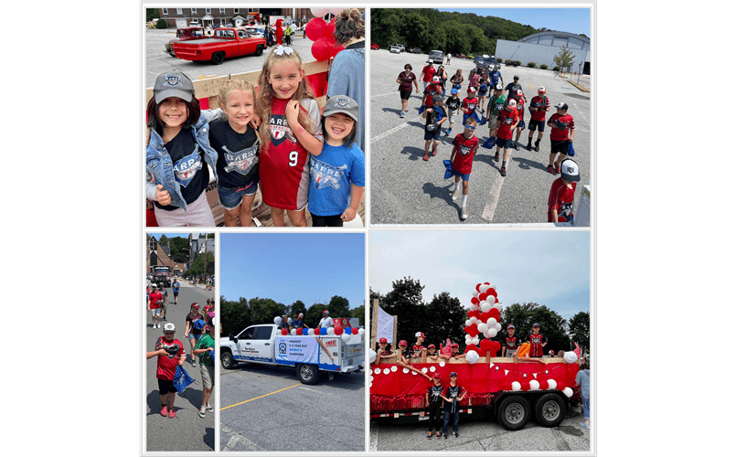 Barre Community Baseball & Softball at the Barre Heritage Parade