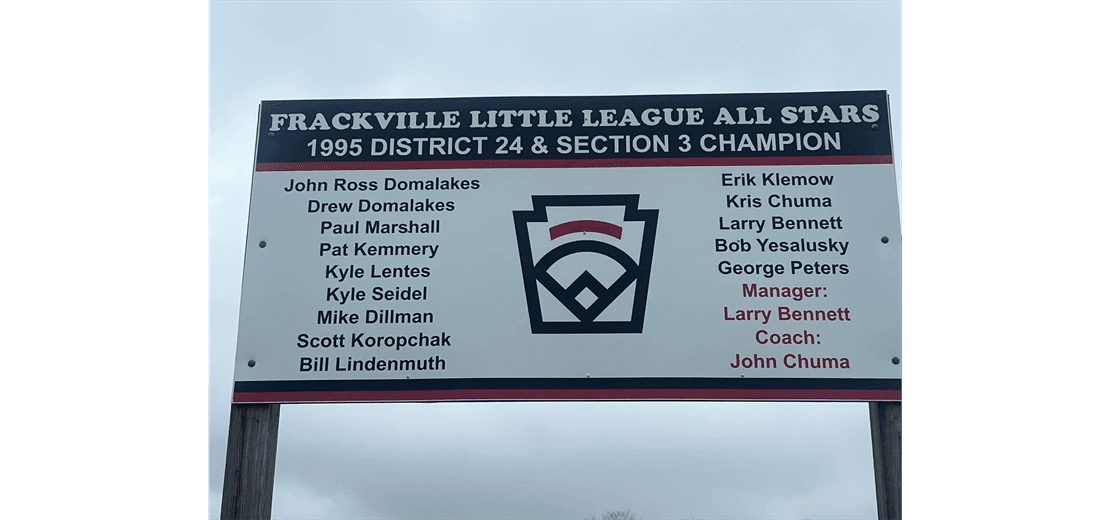 1995 District 24 & Section 3 Champion