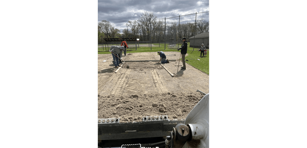 Community members working together for the Youth Baseball programs