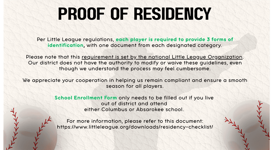 Proof of Residency