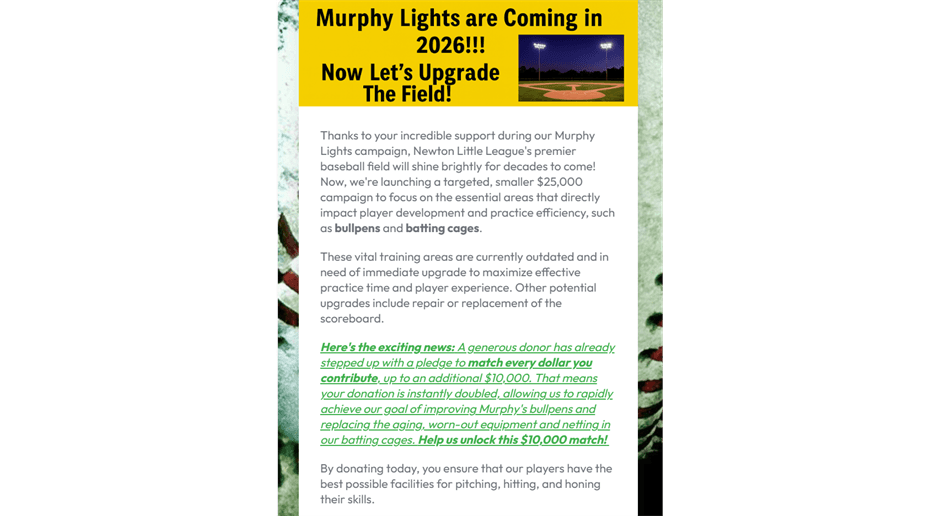 Let's Upgrade Murphy Field!