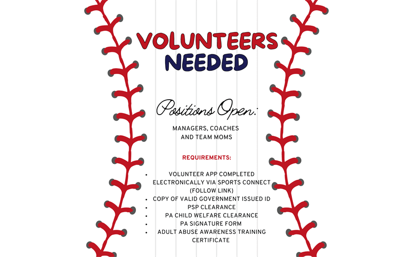 Looking For Volunteers