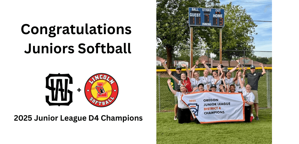 2025 Juniors Softball District Champions