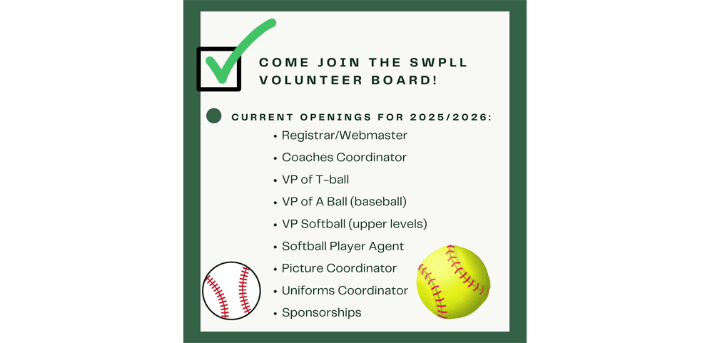 Email PRESIDENT@SWPLL.ORG for more info