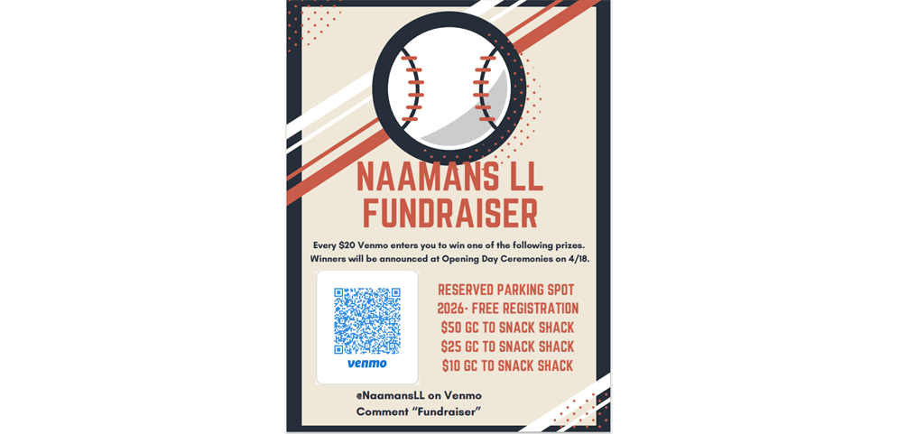 Naamans Raffle for Opening Day!