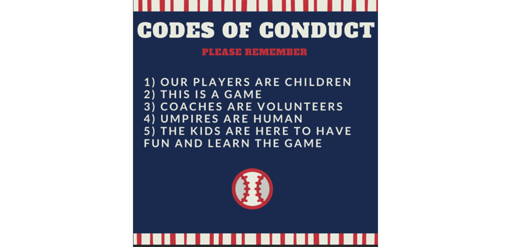 Little League Code of Conduct