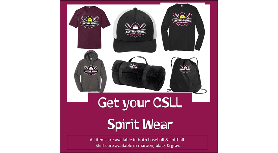 Shop our CSLL Gear!  (softball has been added!!)