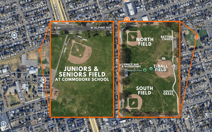 Western Little League Map