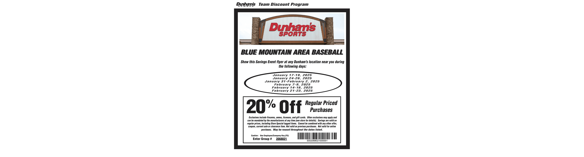 Dunhams Coupons