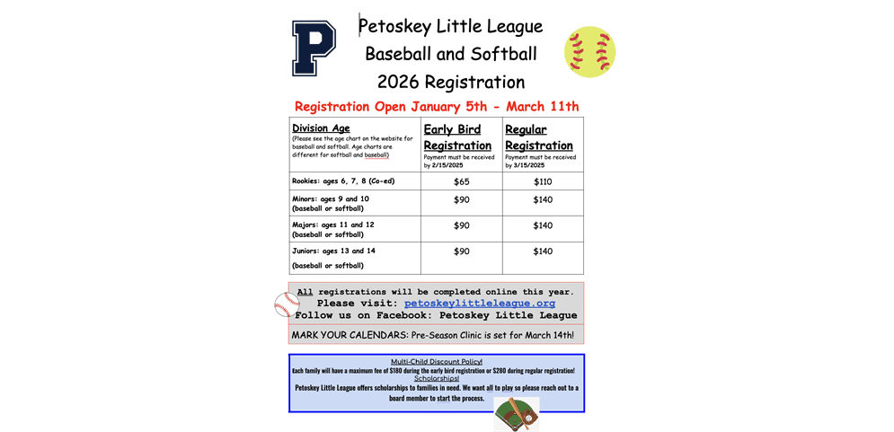 Petoskey Little League photo