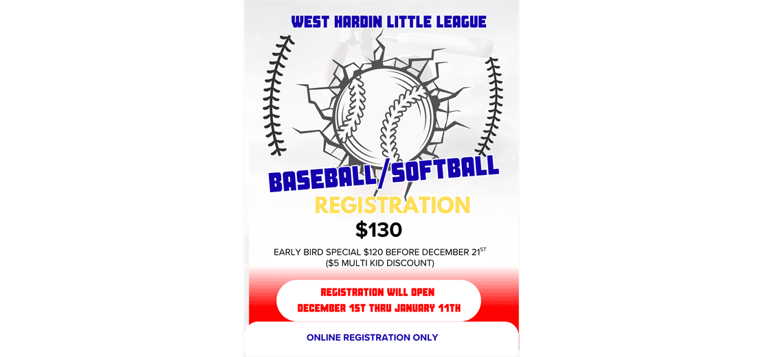 West Hardin Little League Registration