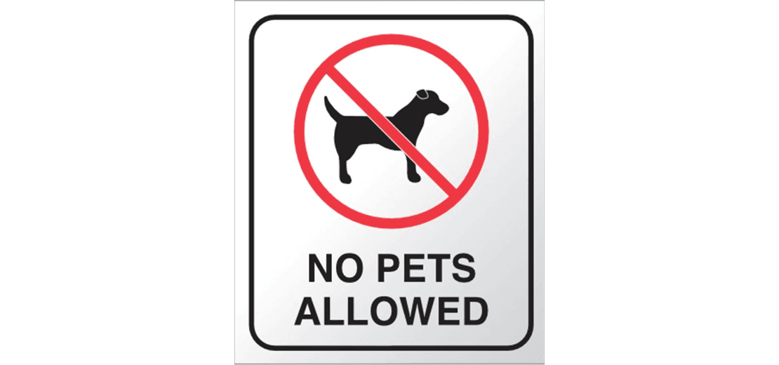 No Pets at Reeves Field