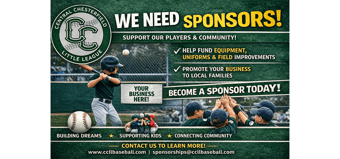 We Need Sponsors - Support Our League