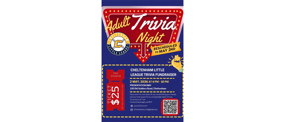 CLL's Adult Trivia Night Fundraiser - Rescheduled To May 2nd