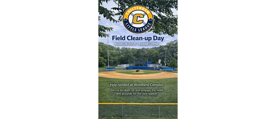 Field Clean-Up Day March 21st