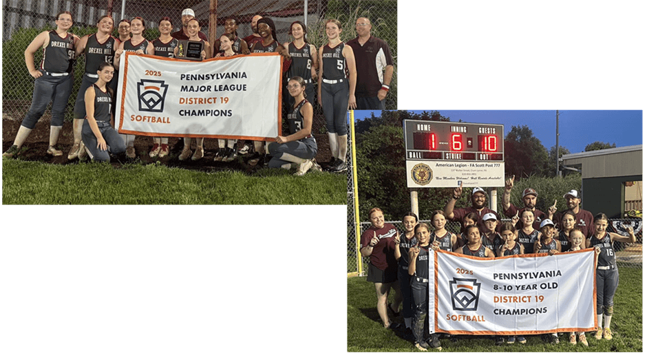 2025 Softball District Champions