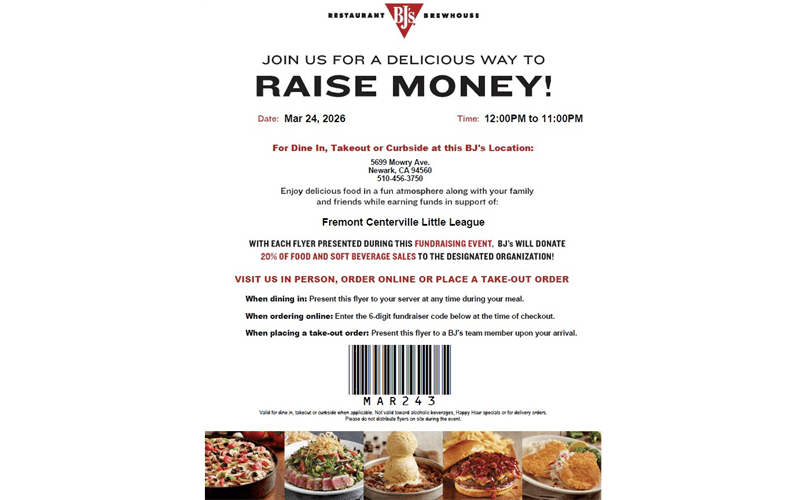 March 2026 League Fundraiser