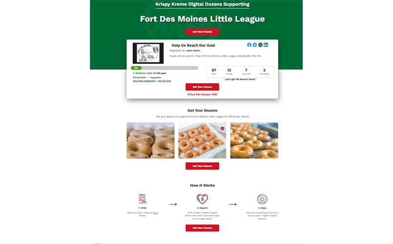 Krispy Kreme Fundraiser