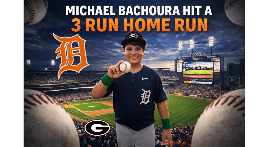 Michael Bachoura 3 run homer!