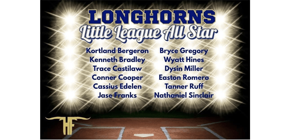 Congratulations 2025 Little League All Star Team