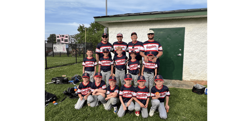 2025 Minor Coach Pitch Regular Season Champs! Guardians!